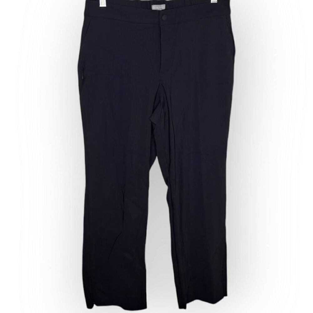 T by Talbots Womens Petite Black Activewear Workout Pants size Small Petite